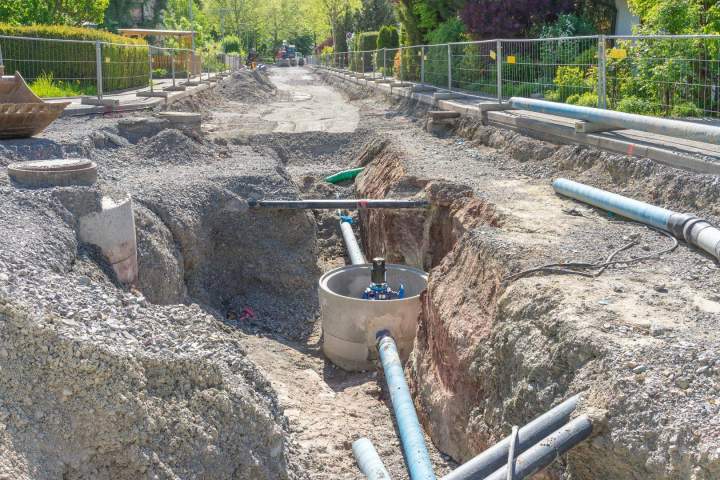 Mise en place système assainissement Conflans-sur-Anille